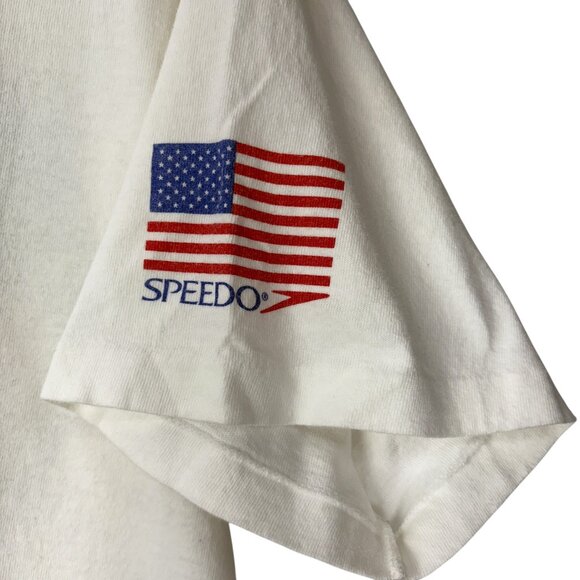 Vintage 90s Speedo Size XL No Pain No Peaches Single Stitch T Shirt - Picture 8 of 8